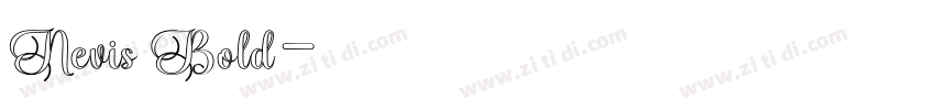 Nevis Bold字体转换